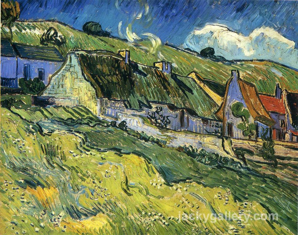 A Group of Cottages, Van Gogh painting